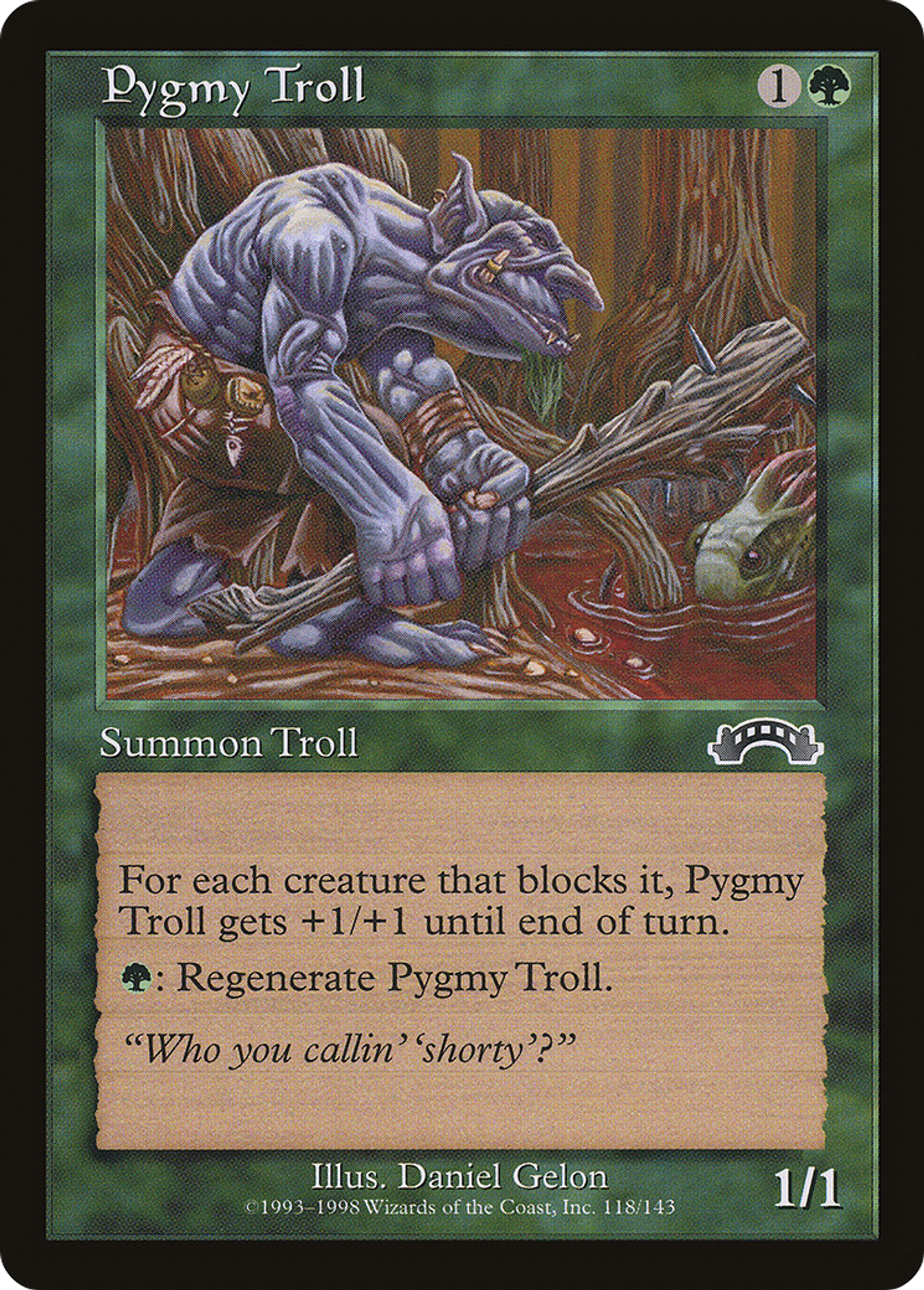 Troll pygmée — Exodus — Magic: The Gathering