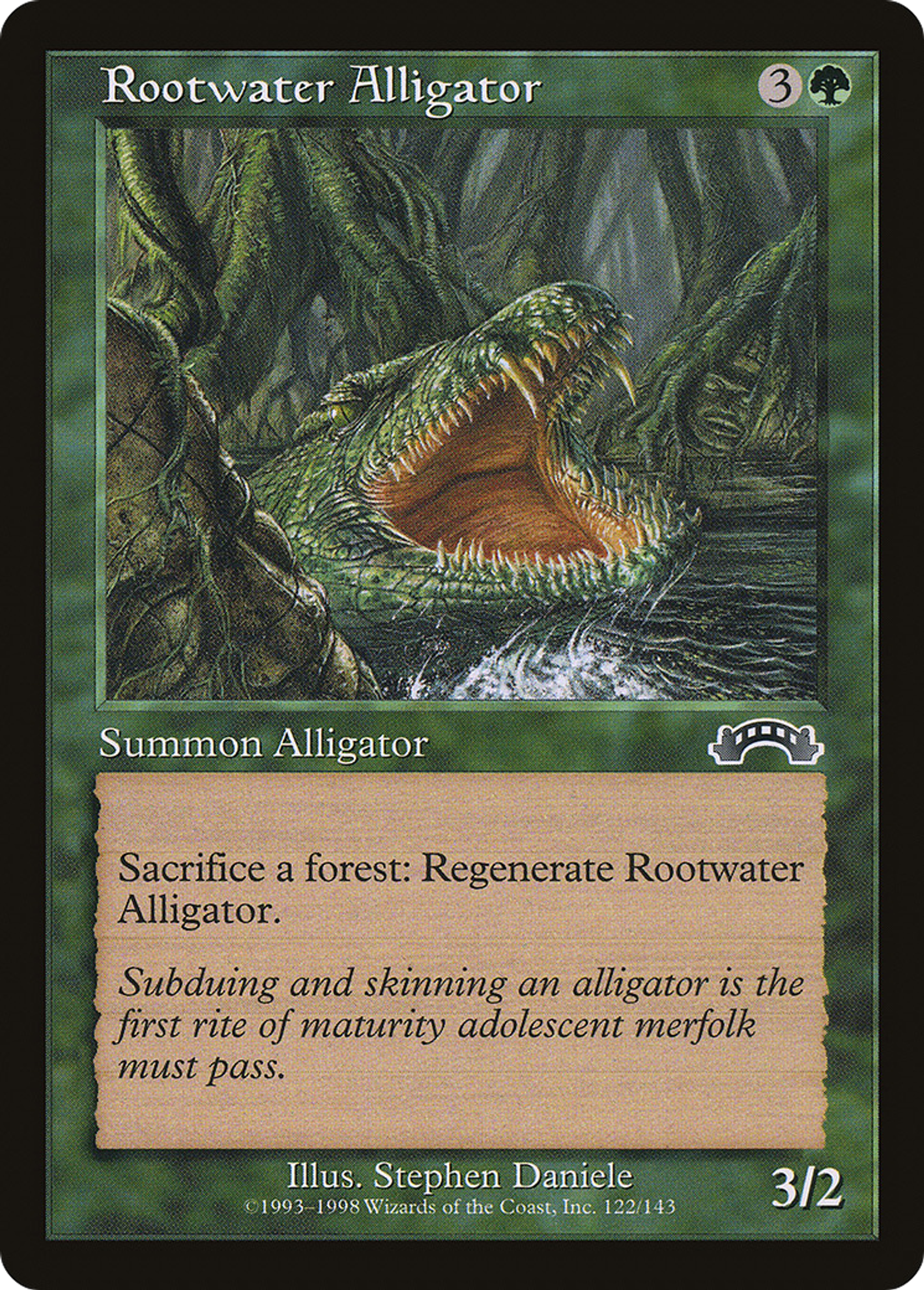 Rootwater Alligator — Exodus — Magic: The Gathering