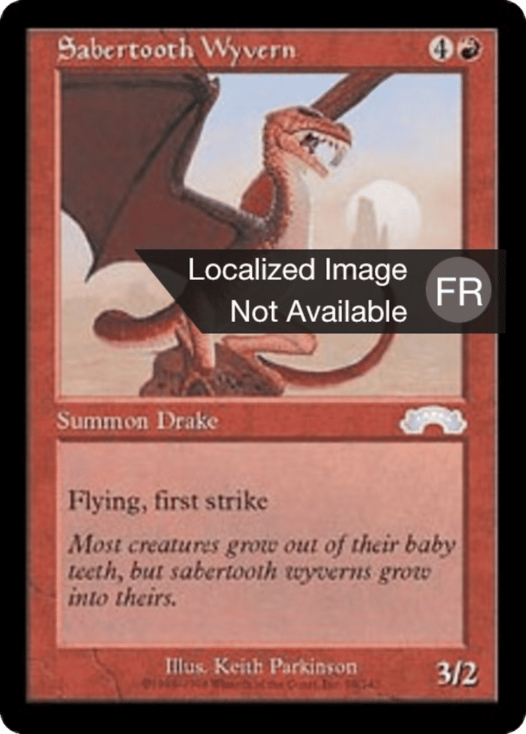 Vouivre à dents de sabre — Exodus — Magic: The Gathering