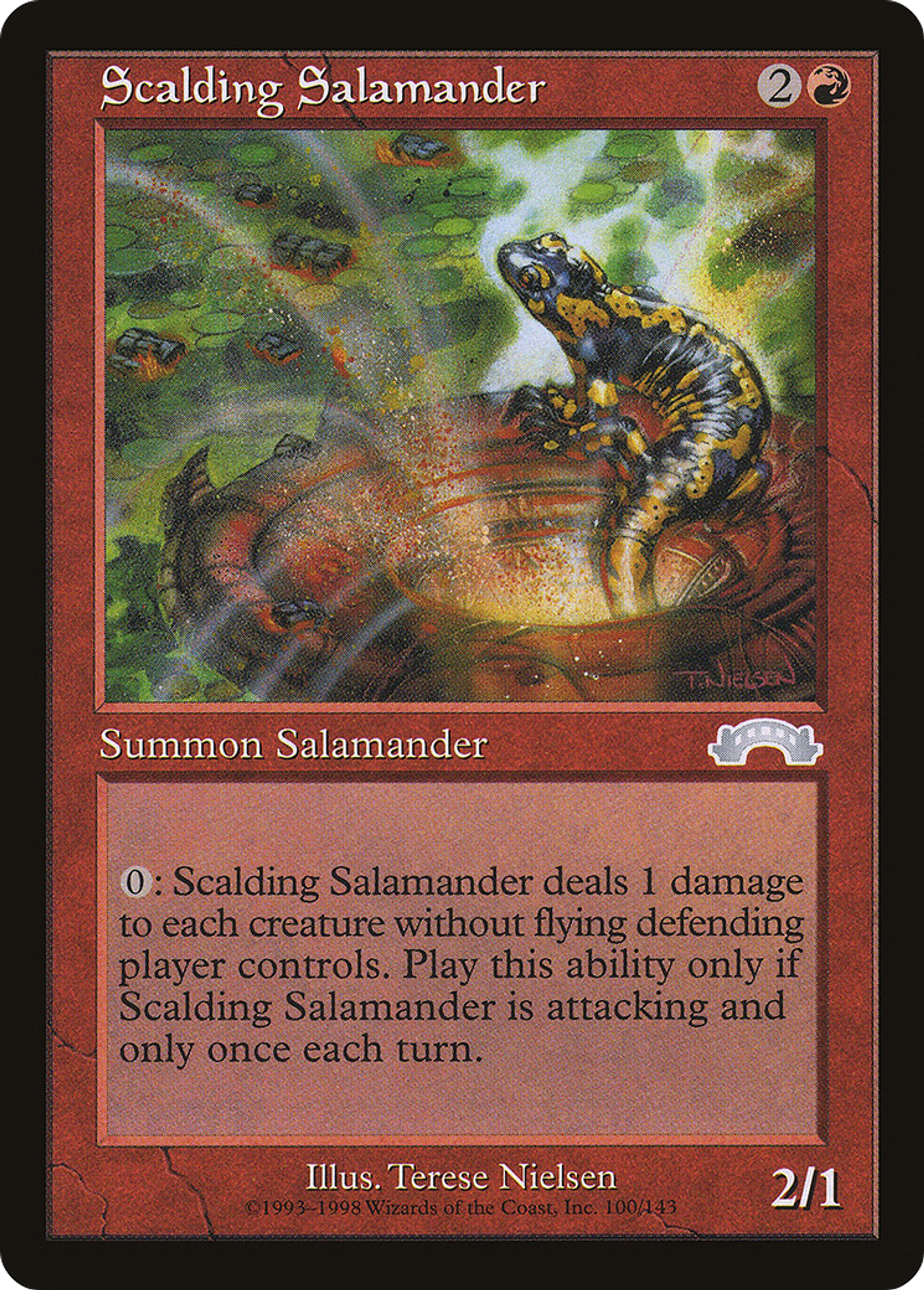 Salamandre brûlante — Exodus — Magic: The Gathering