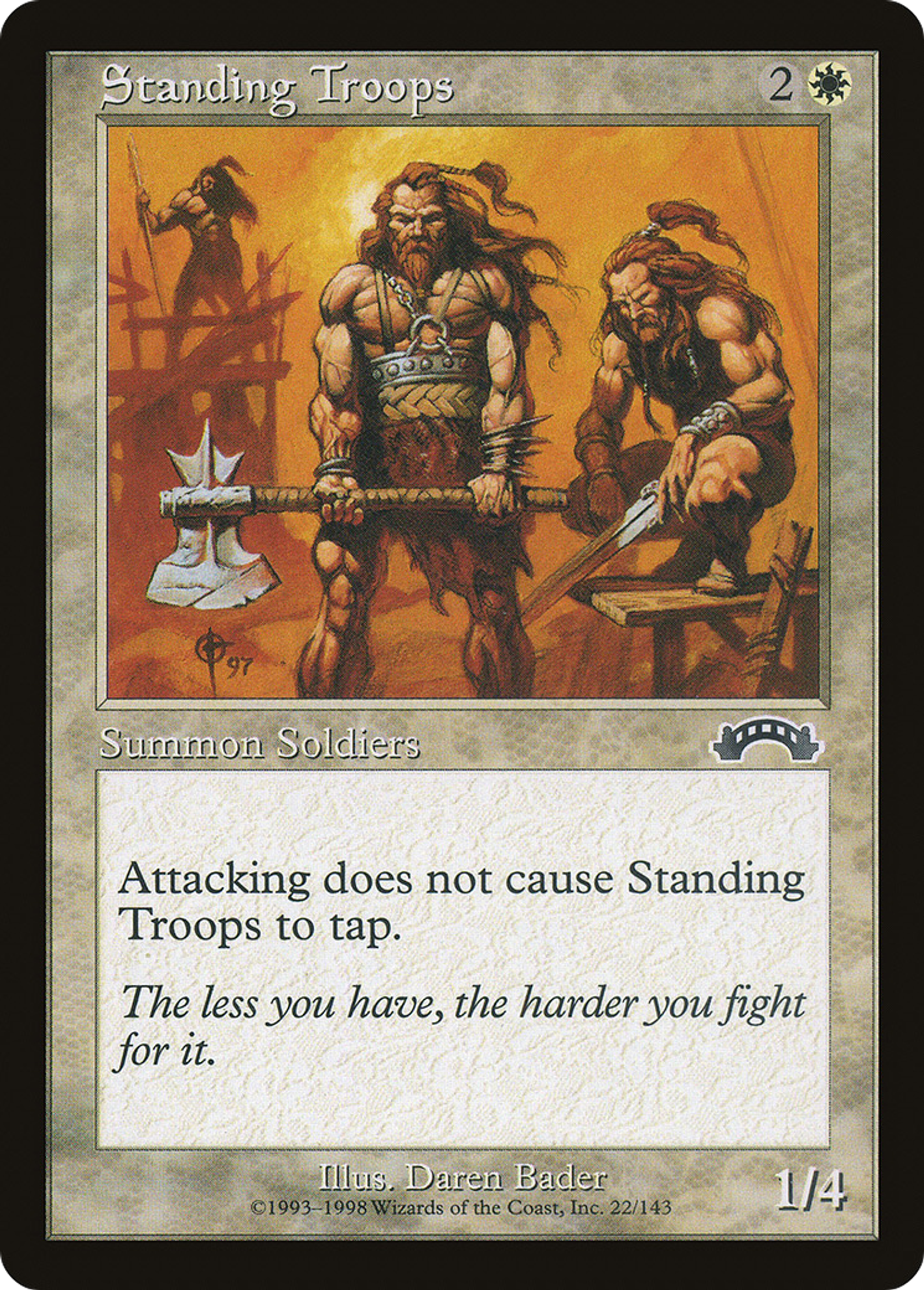 Standing Troops — Exodus — Magic: The Gathering