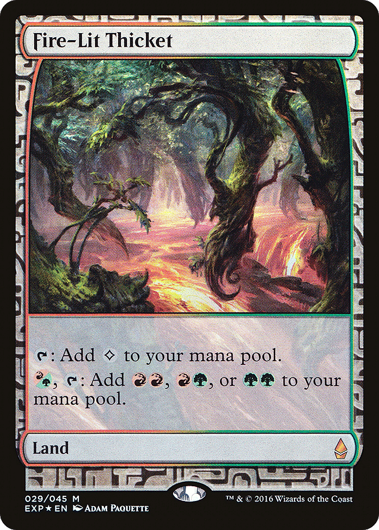 Fire-Lit Thicket — Zendikar Expeditions — Magic: The Gathering