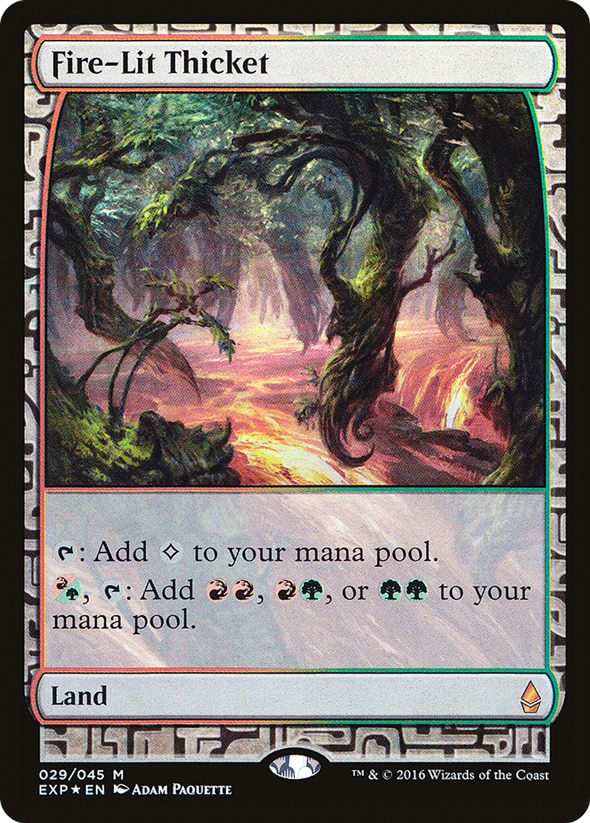 Fire-Lit Thicket — Zendikar Expeditions — Magic: The Gathering