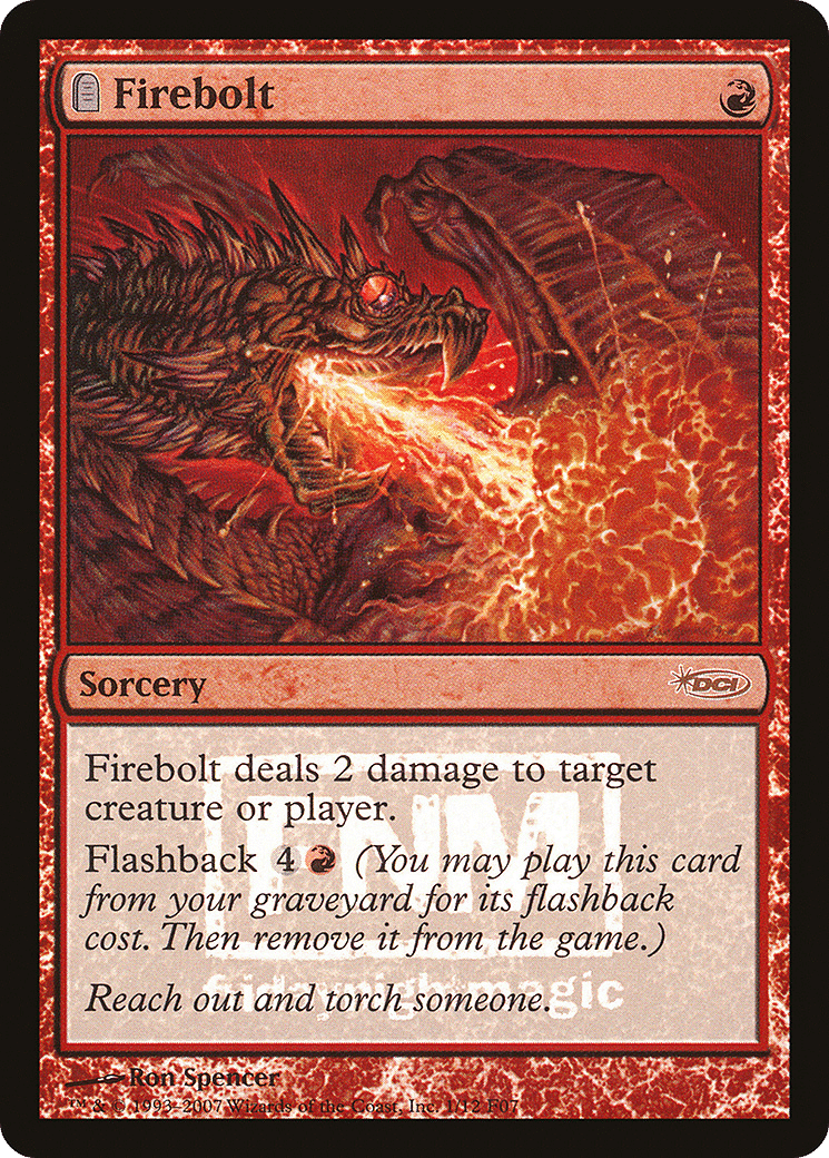 Firebolt — Friday Night Magic 2007 — Magic: The Gathering