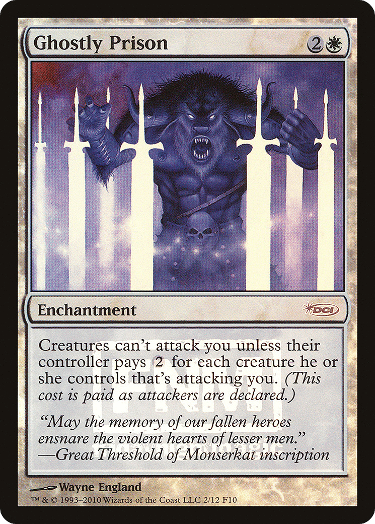 Ghostly Prison — Friday Night Magic 2010 — Magic: The Gathering