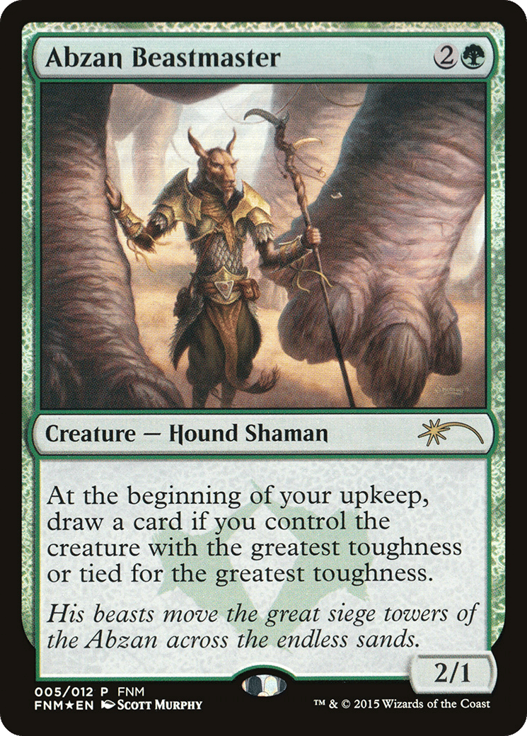 Abzan Beastmaster — Friday Night Magic 2015 — Magic: The Gathering