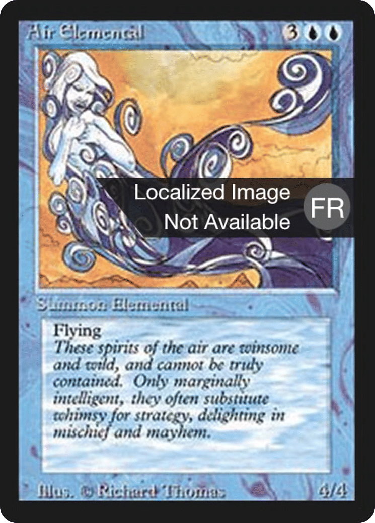Élémental d'air — Foreign Black Border — Magic: The Gathering