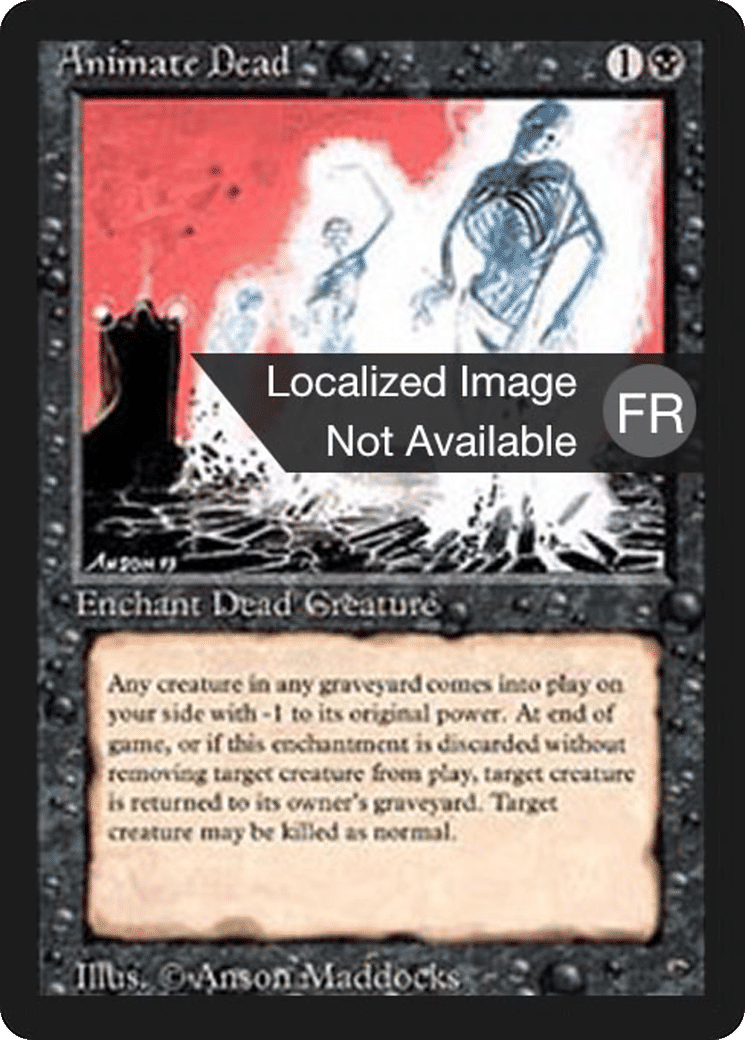 Animation des morts — Foreign Black Border — Magic: The Gathering