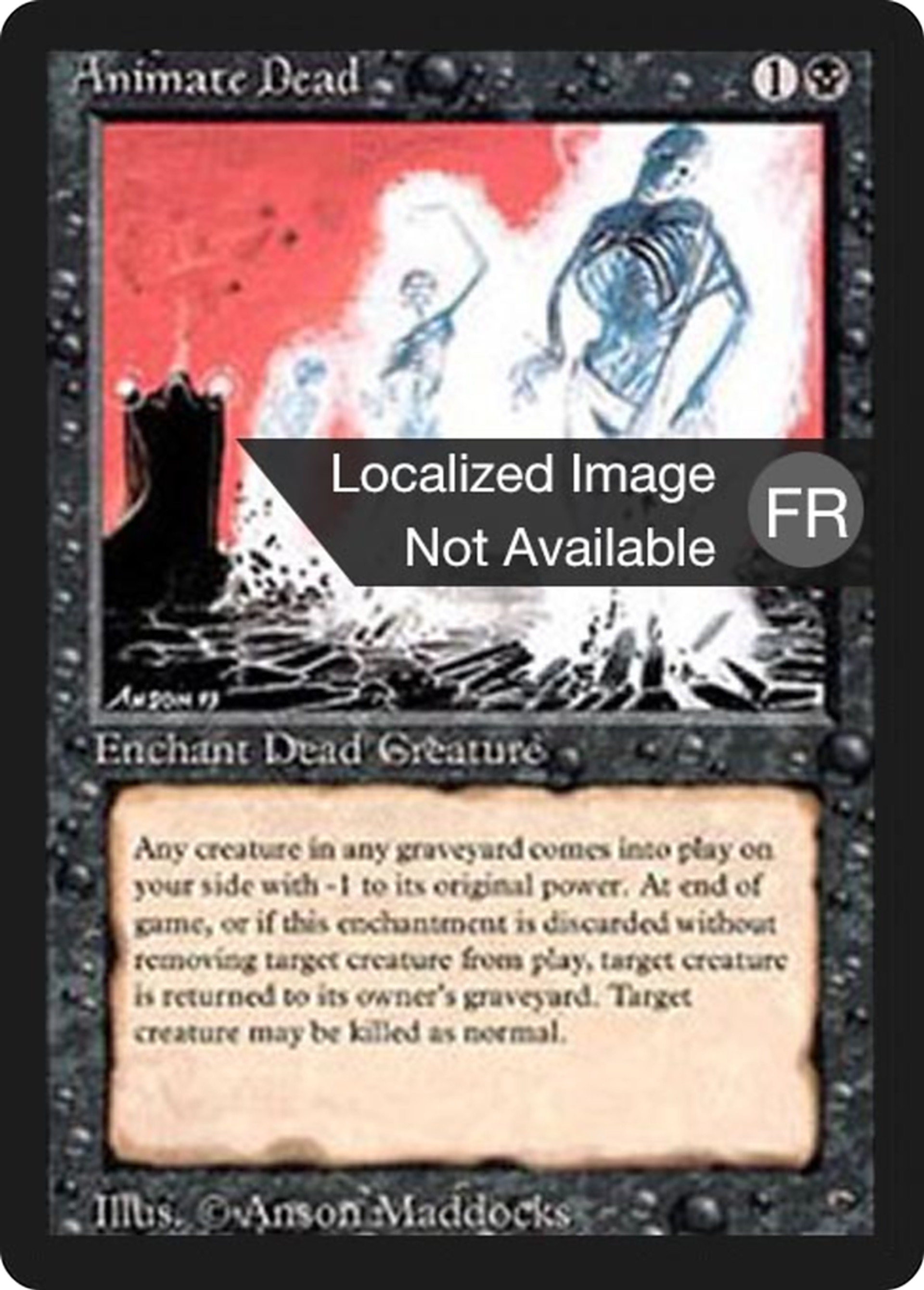 Animate Dead — Foreign Black Border — Magic: The Gathering