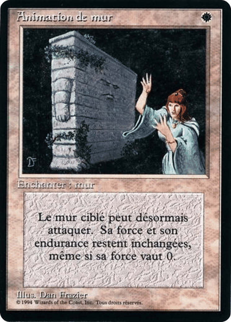 Animate Wall — Foreign Black Border — Magic: The Gathering