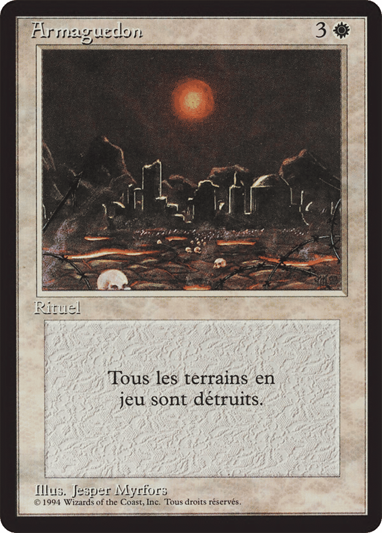 Armageddon — Foreign Black Border — Magic: The Gathering