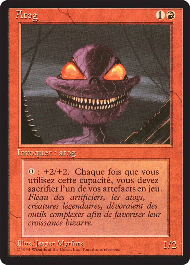 Atog — Foreign Black Border — Magic: The Gathering