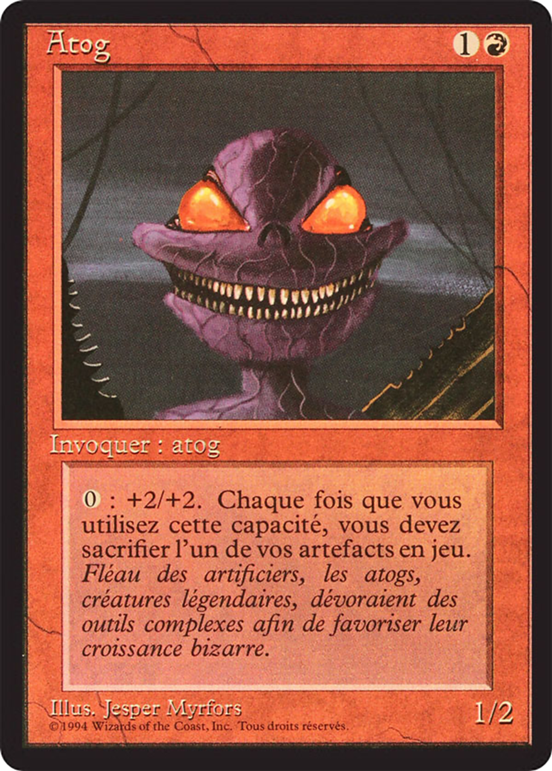 Atog — Foreign Black Border — Magic: The Gathering