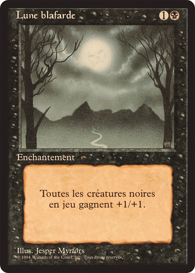 Lune blafarde — Foreign Black Border — Magic: The Gathering