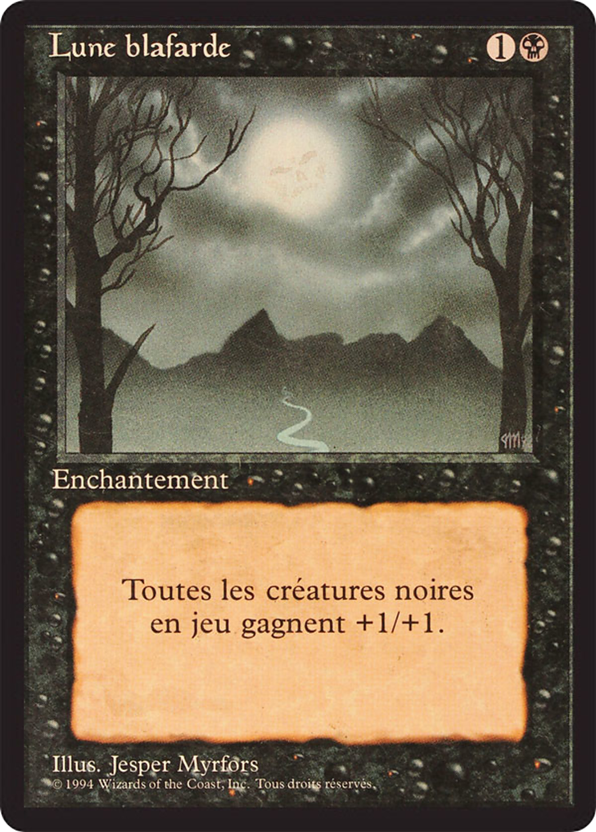 Bad Moon — Foreign Black Border — Magic: The Gathering