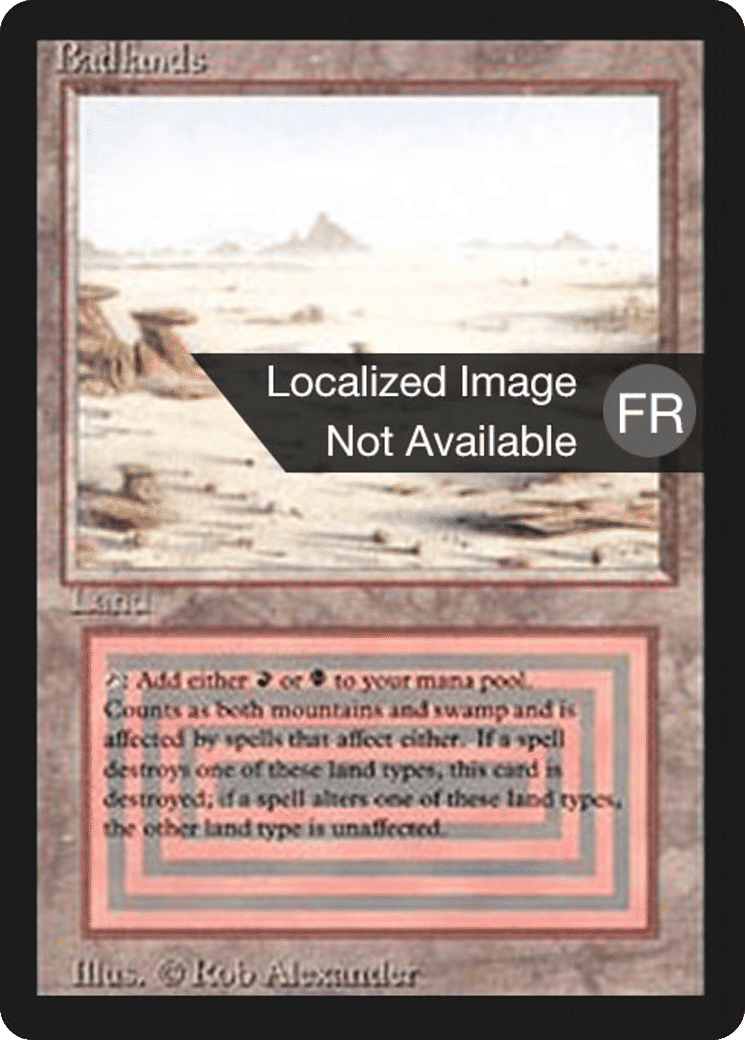 Badlands — Foreign Black Border — Magic: The Gathering