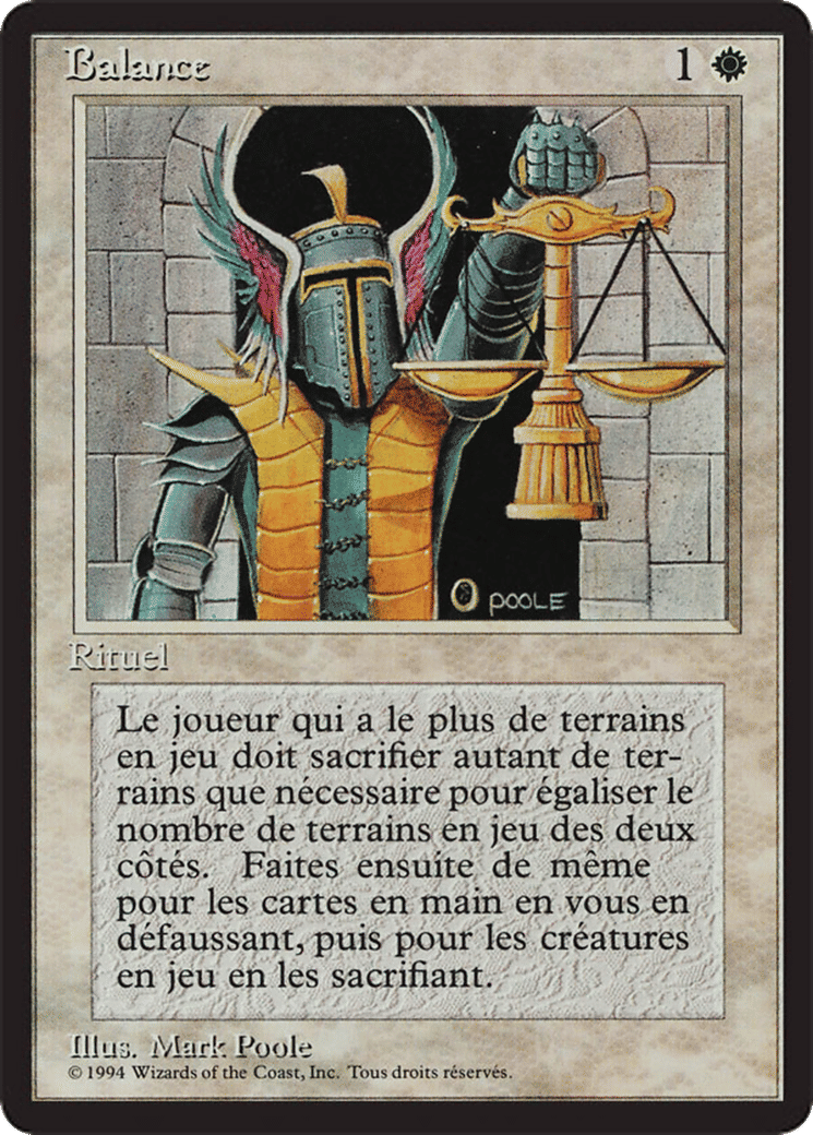 Balance — Foreign Black Border — Magic: The Gathering