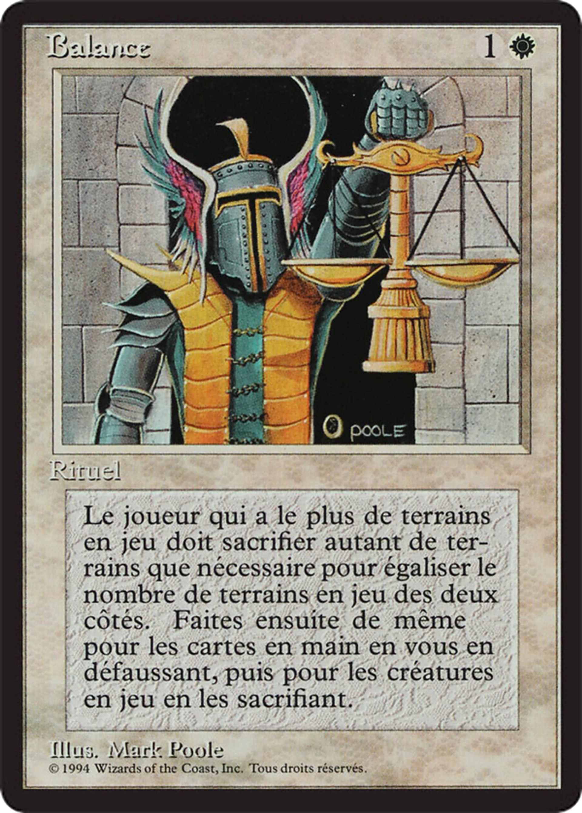 Balance — Foreign Black Border — Magic: The Gathering