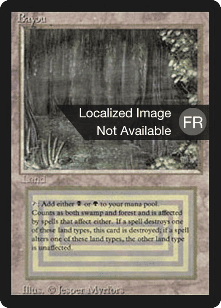 Bayou — Foreign Black Border — Magic: The Gathering