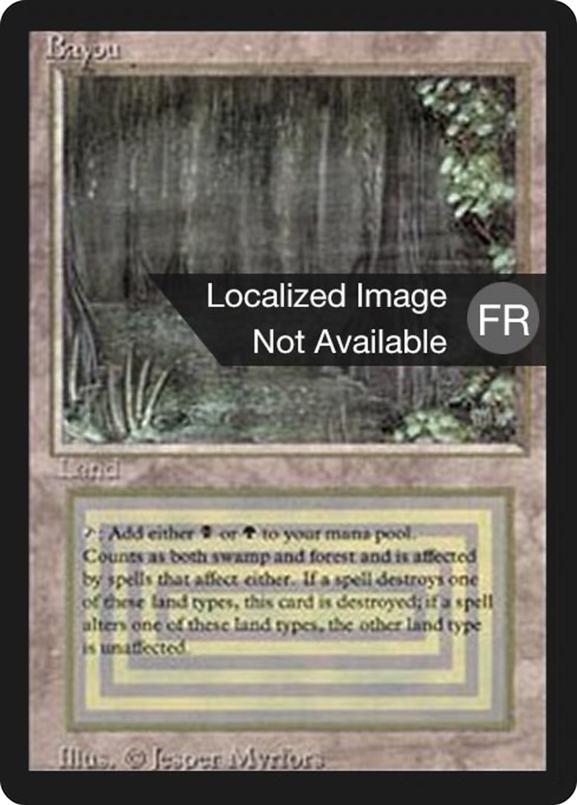 Bayou — Foreign Black Border — Magic: The Gathering