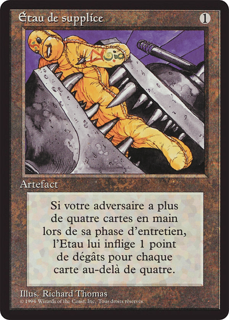 Etau de supplice — Foreign Black Border — Magic: The Gathering