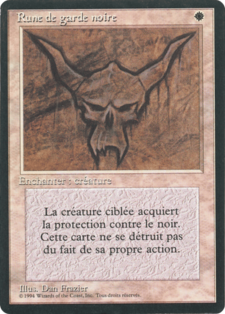 Rune de garde noire — Foreign Black Border — Magic: The Gathering