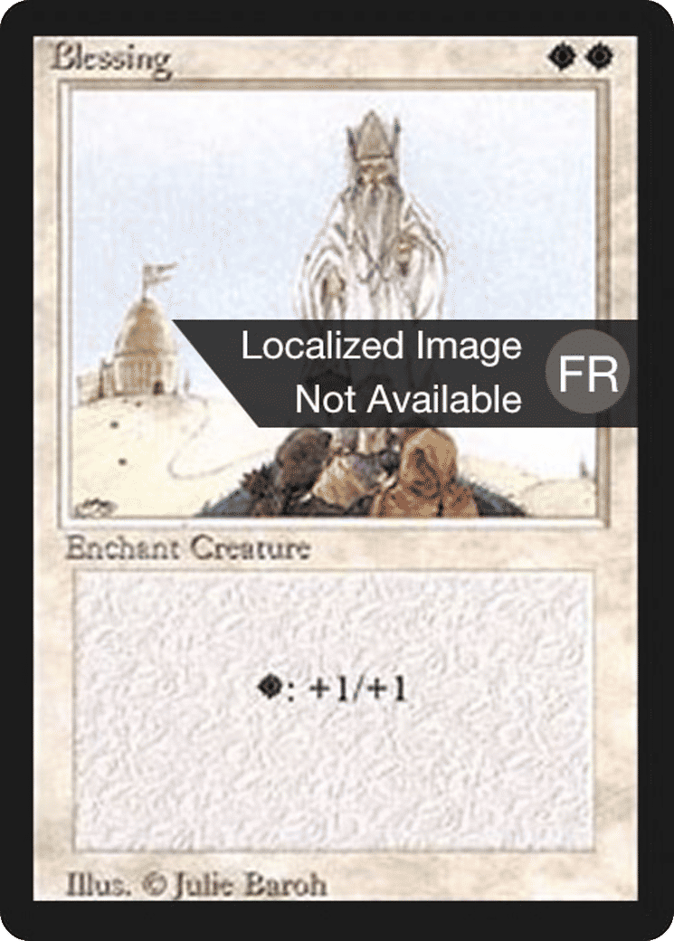 Blessing — Foreign Black Border — Magic: The Gathering