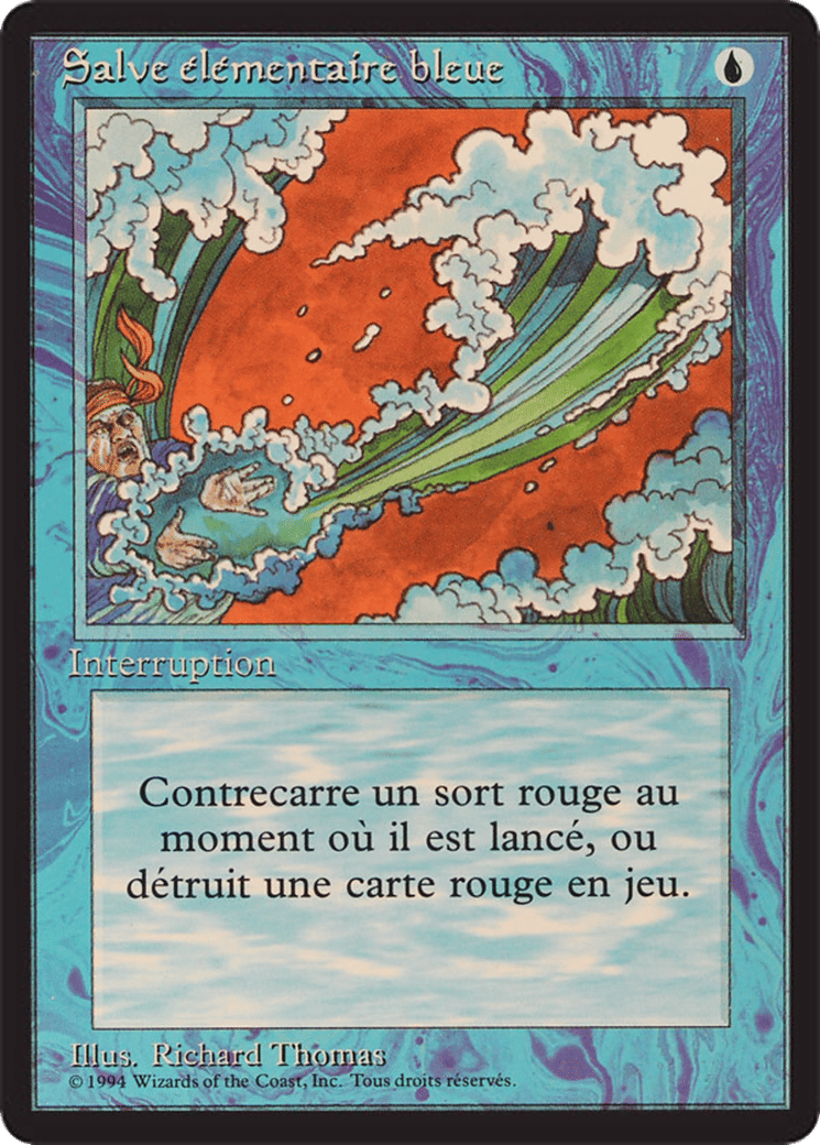 Blue Elemental Blast — Foreign Black Border — Magic: The Gathering