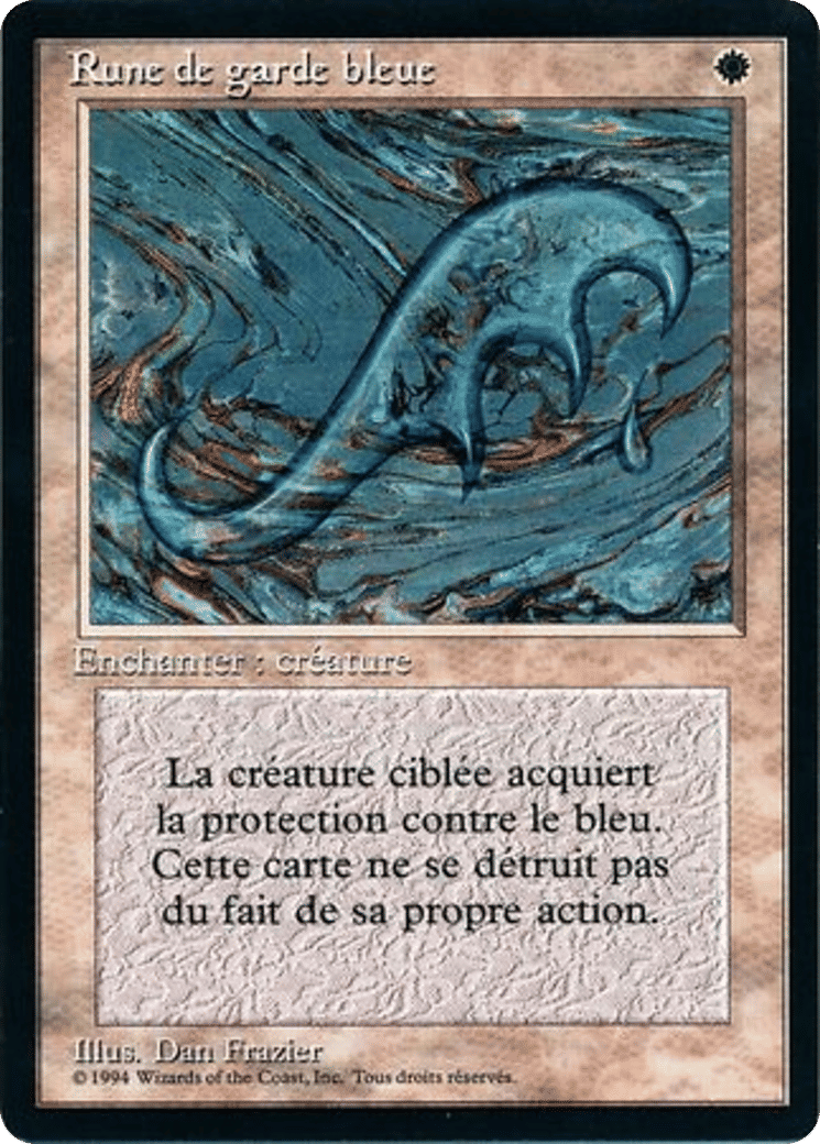 Blue Ward — Foreign Black Border — Magic: The Gathering