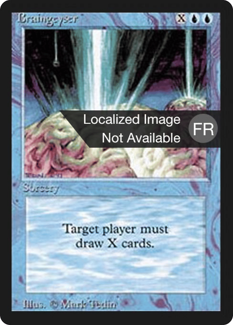 Geyser cérébral — Foreign Black Border — Magic: The Gathering