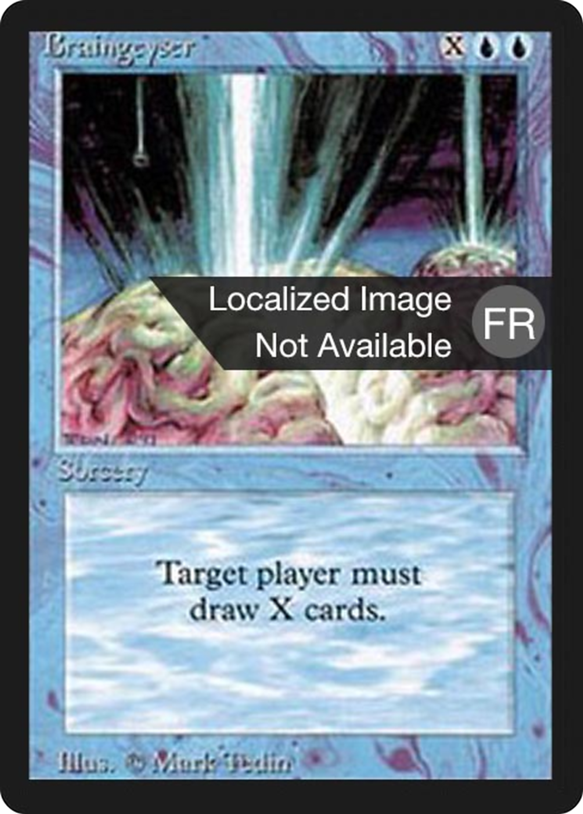 Geyser cérébral — Foreign Black Border — Magic: The Gathering