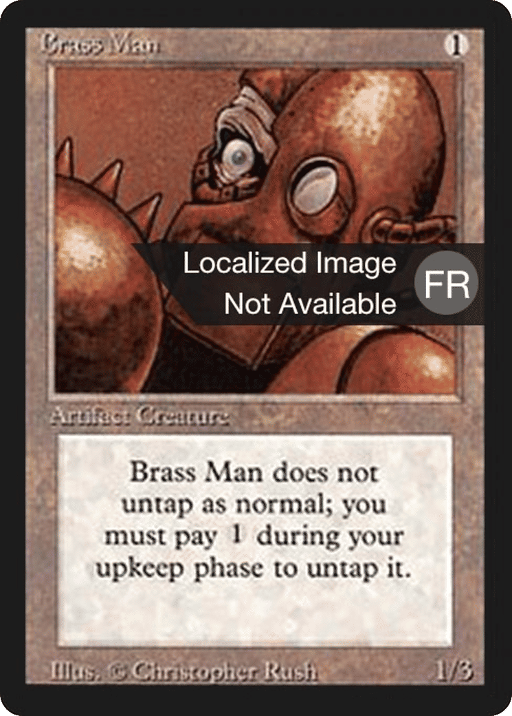 Brass Man — Foreign Black Border — Magic: The Gathering