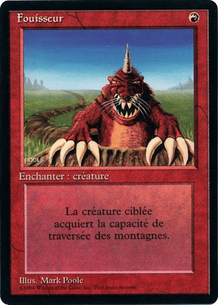 Burrowing — Foreign Black Border — Magic: The Gathering