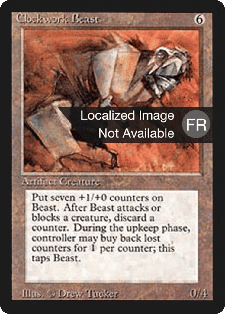 Bête mécanique — Foreign Black Border — Magic: The Gathering