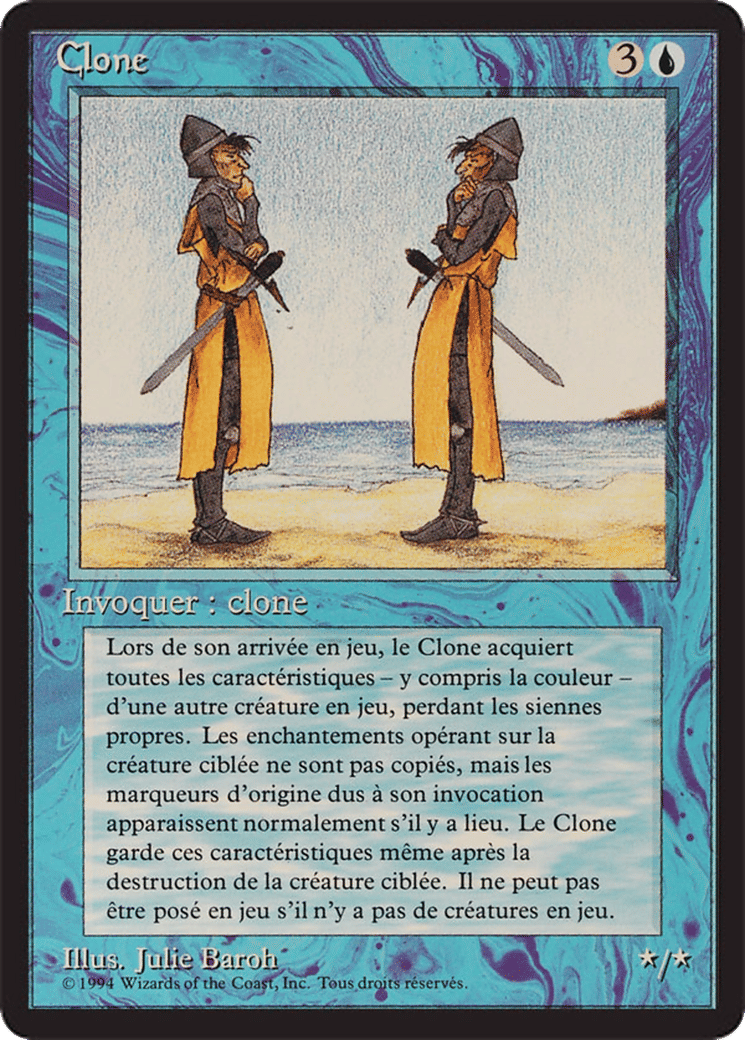 Clone — Foreign Black Border — Magic: The Gathering