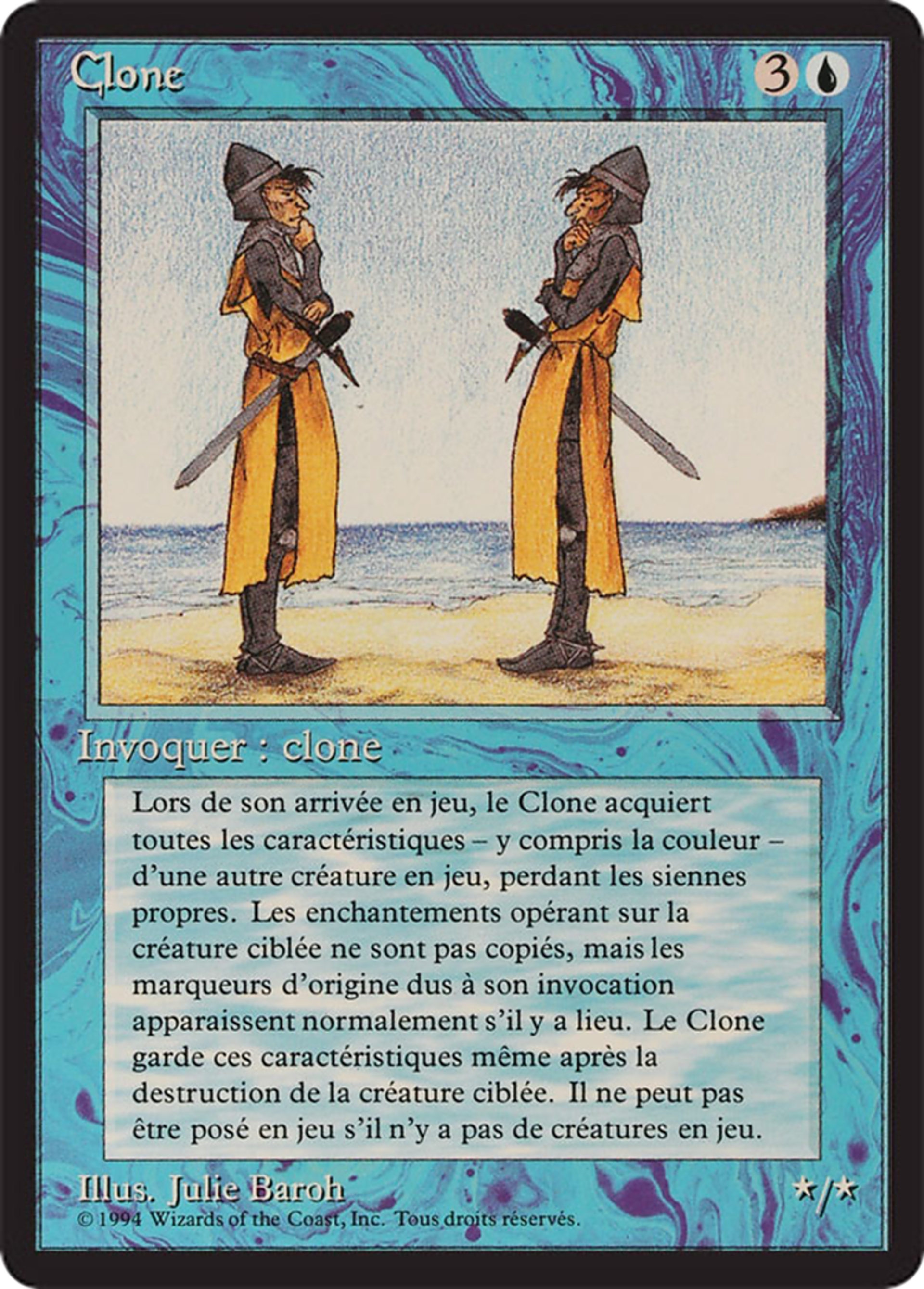 Clone — Foreign Black Border — Magic: The Gathering