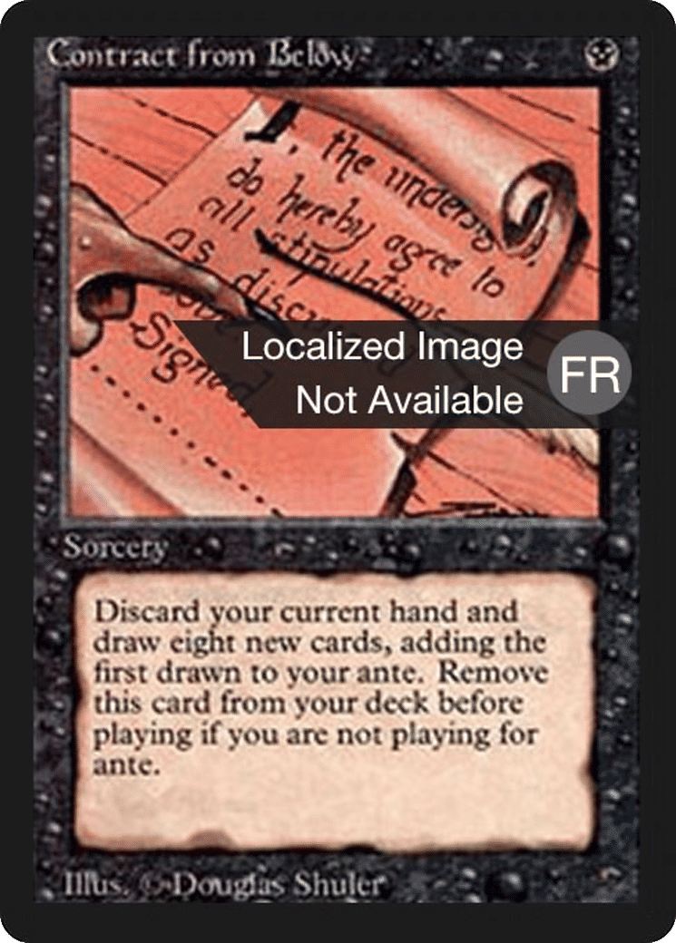 Contrat avec les enfers — Foreign Black Border — Magic: The Gathering