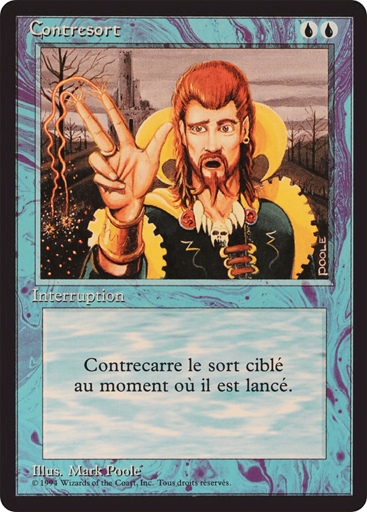 Counterspell — Foreign Black Border — Magic: The Gathering