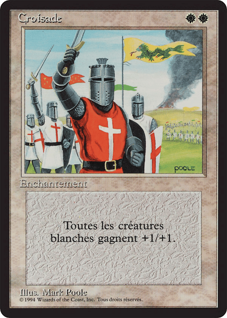 Crusade — Foreign Black Border — Magic: The Gathering