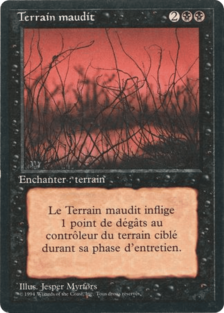 Cursed Land — Foreign Black Border — Magic: The Gathering