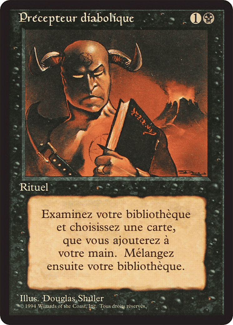Demonic Tutor — Foreign Black Border — Magic: The Gathering