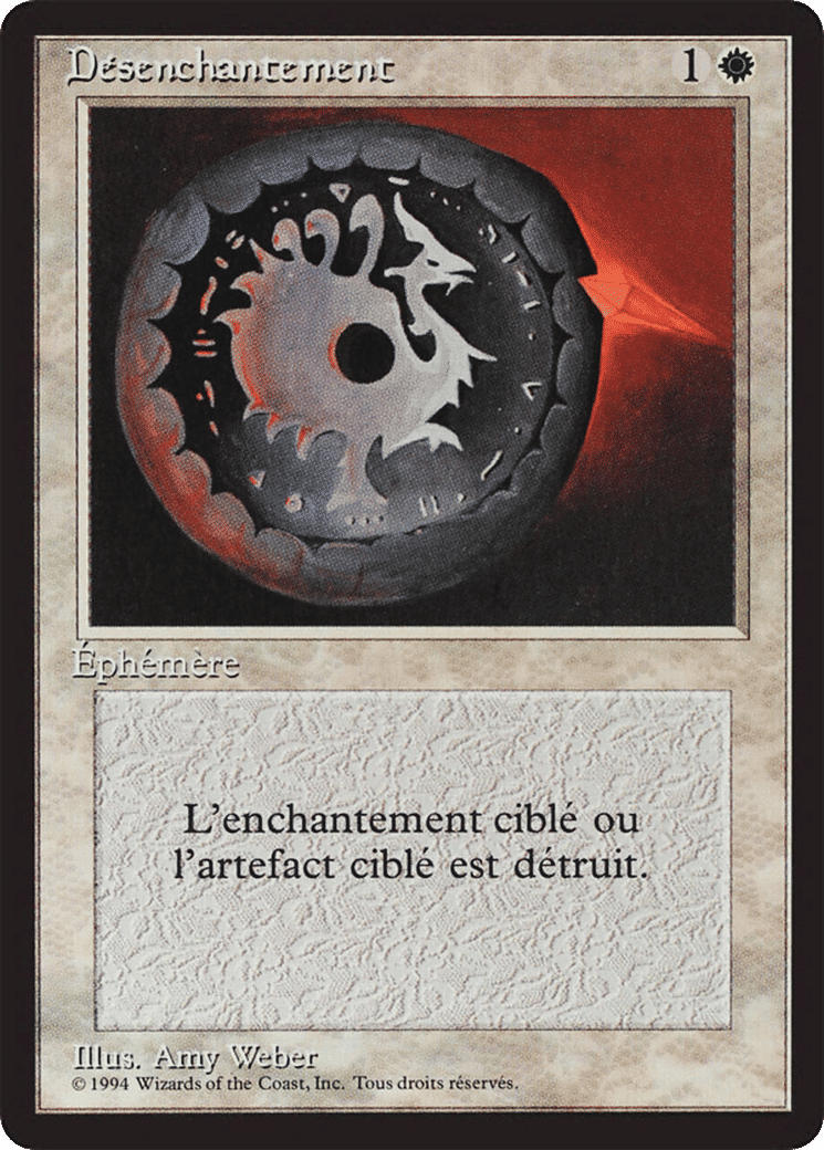 Disenchant — Foreign Black Border — Magic: The Gathering
