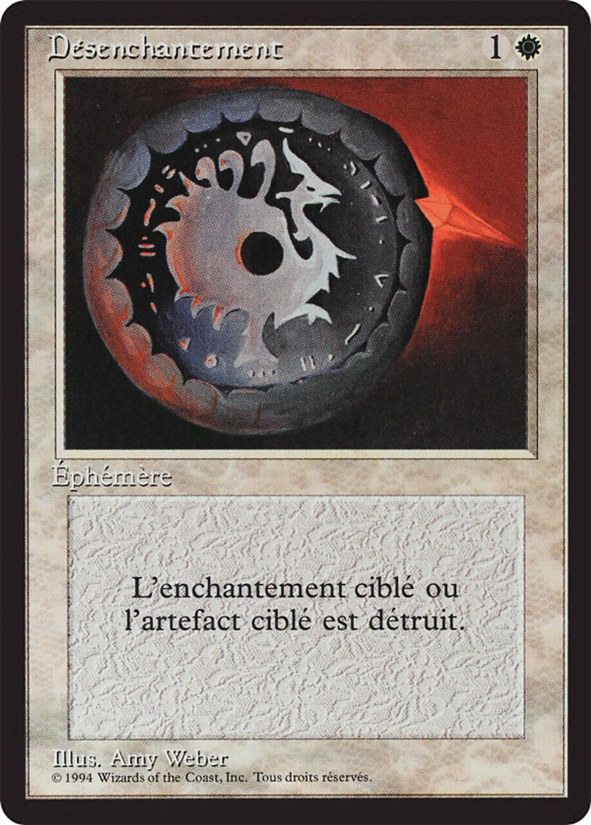 Disenchant — Foreign Black Border — Magic: The Gathering