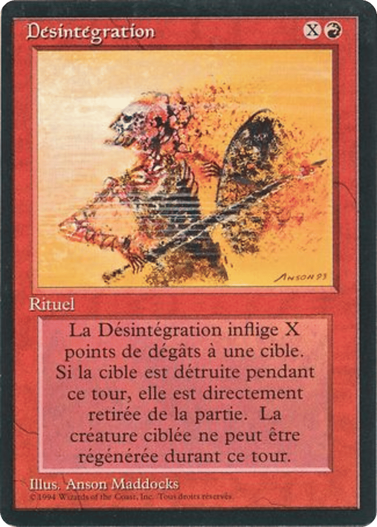 Désintégration — Foreign Black Border — Magic: The Gathering