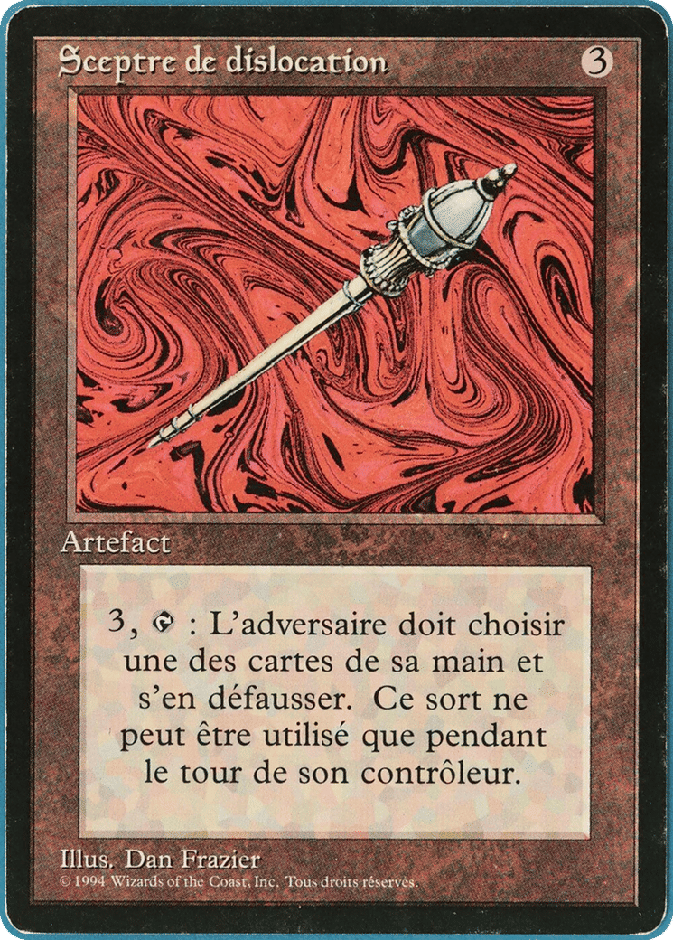 Disrupting Scepter — Foreign Black Border — Magic: The Gathering