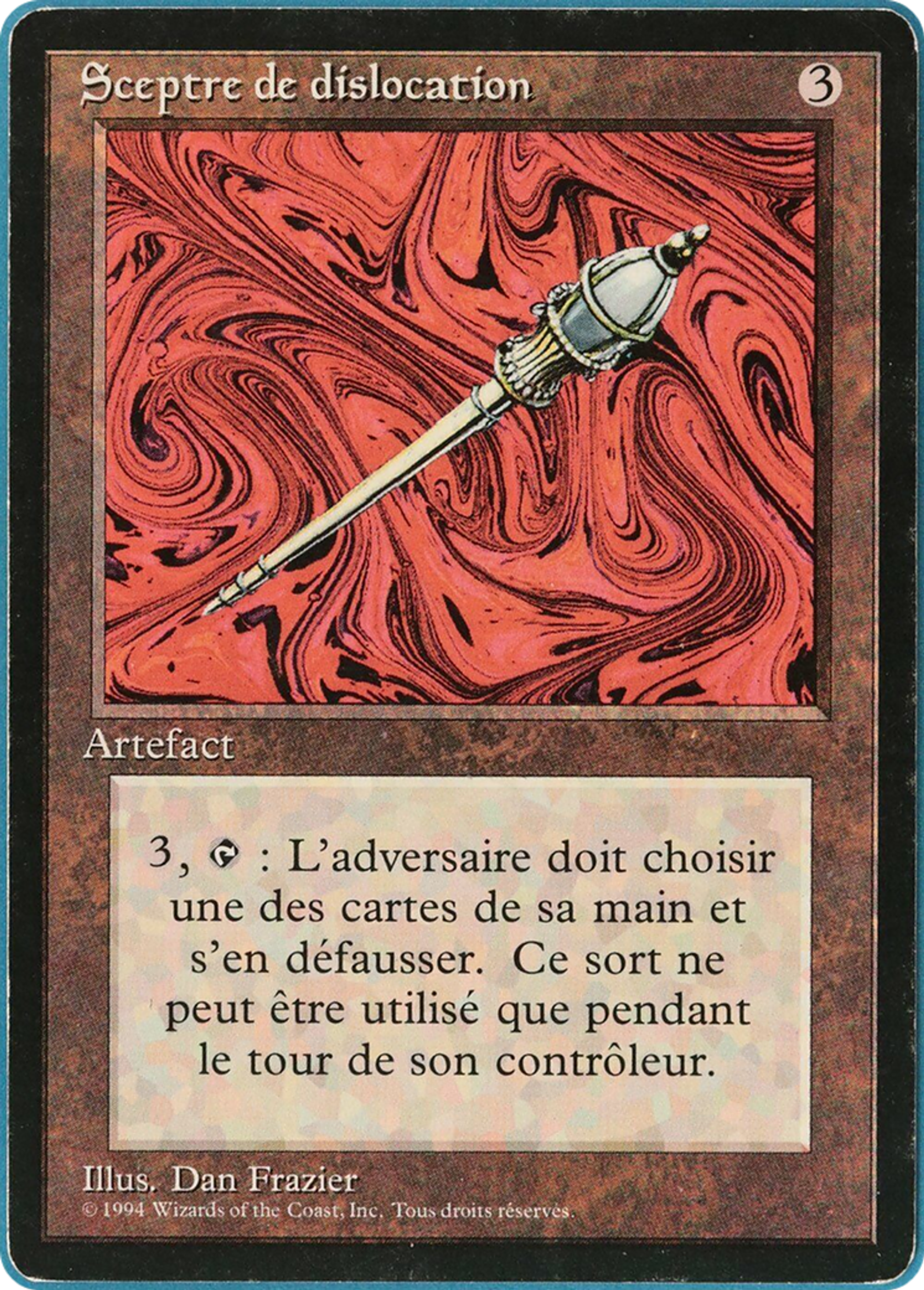 Disrupting Scepter — Foreign Black Border — Magic: The Gathering
