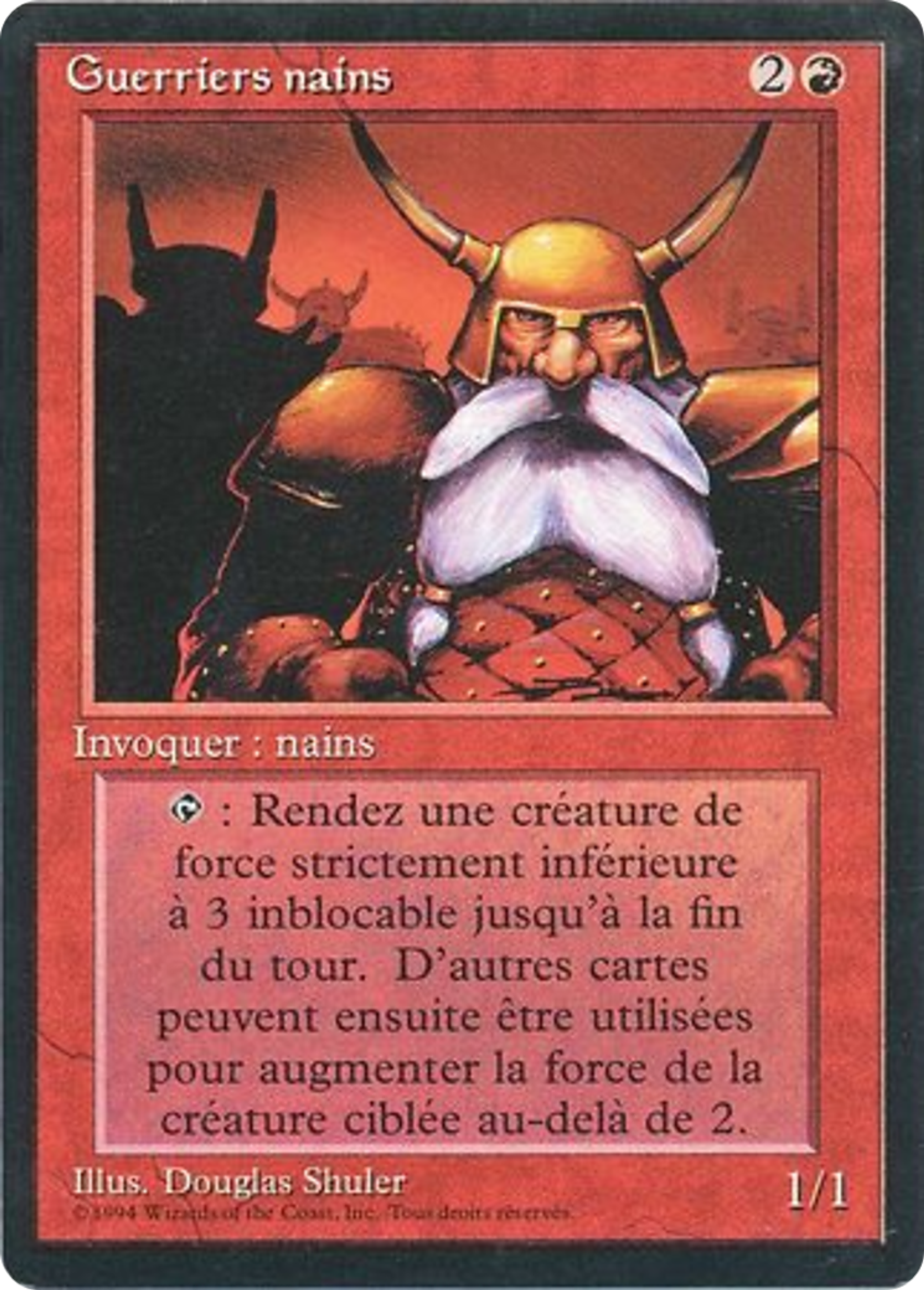 Guerriers nains — Foreign Black Border — Magic: The Gathering
