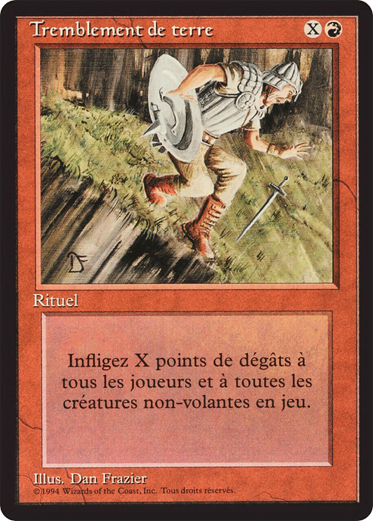 Earthquake — Foreign Black Border — Magic: The Gathering