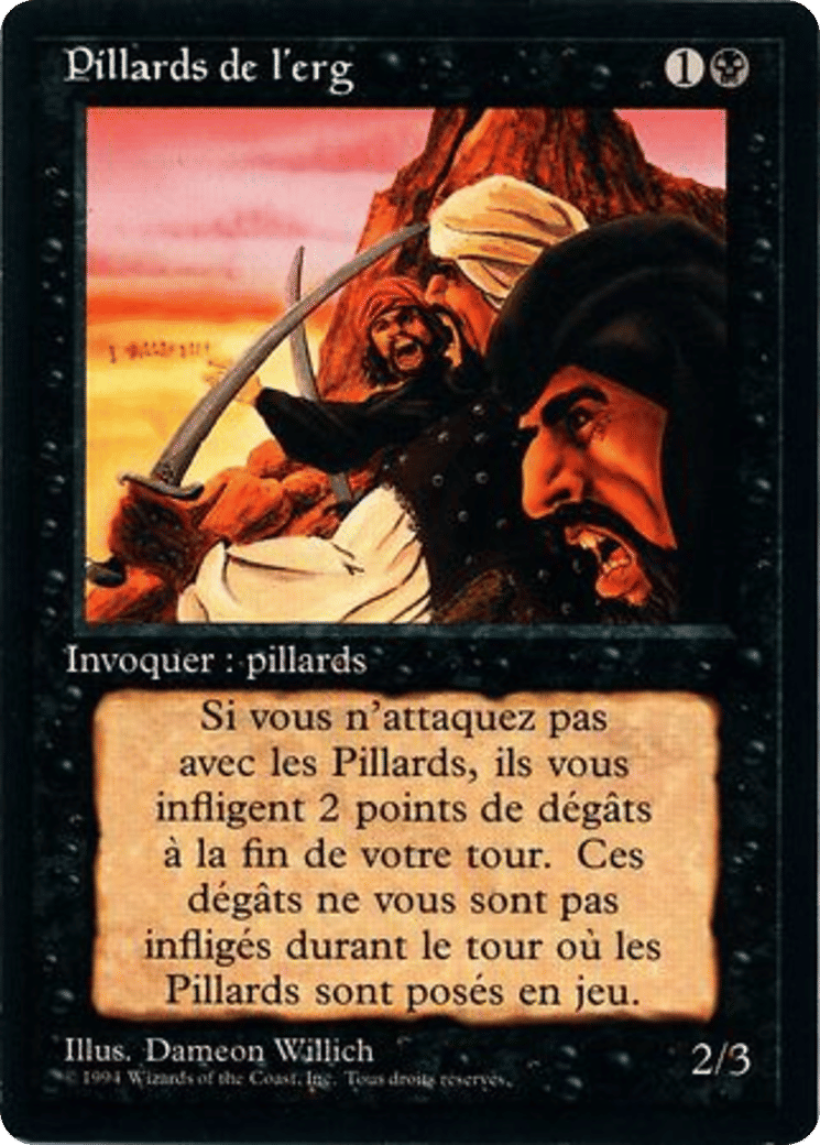 Pillards de l'erg — Foreign Black Border — Magic: The Gathering