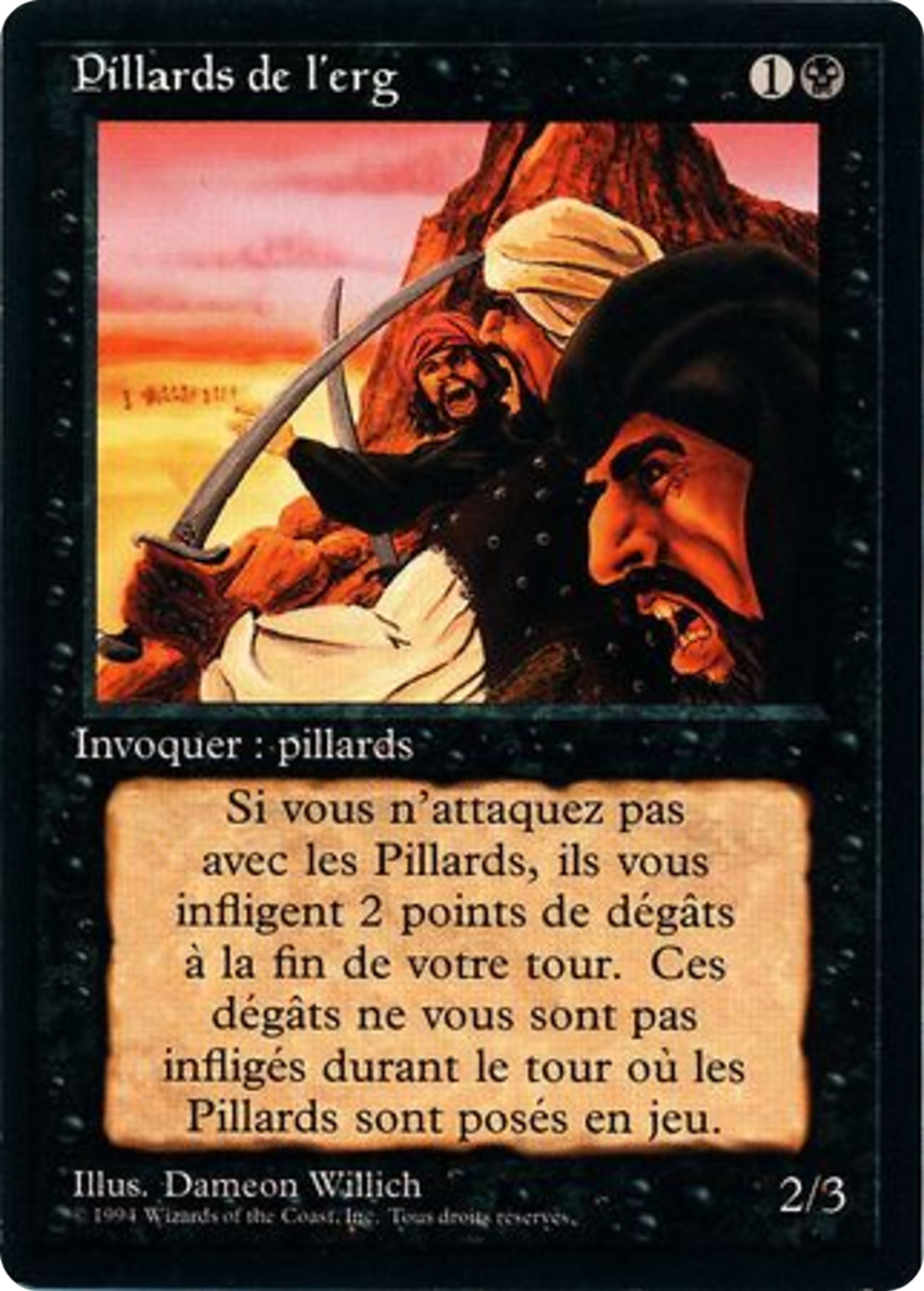 Pillards de l'erg — Foreign Black Border — Magic: The Gathering